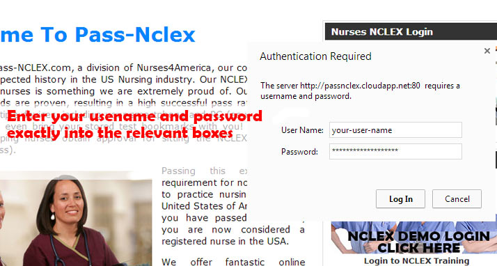 entering-nclex-username